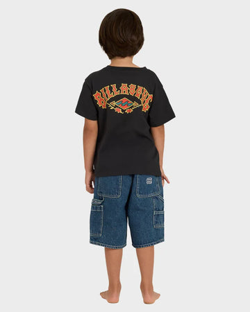 Billabong Groms Bad Dog Denim Short - Ocean Wash